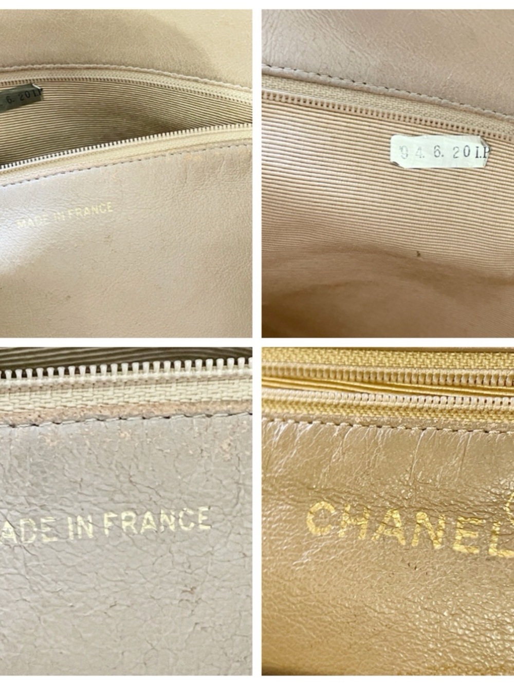 Chanel beige leather vintage for restoration AS IS - Picture 11 of 16